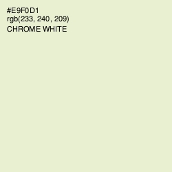 #E9F0D1 - Chrome White Color Image